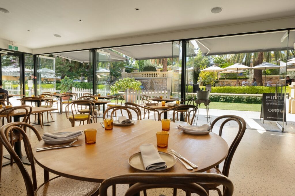 Fino Seppeltsfield - interior and outdoor terrace