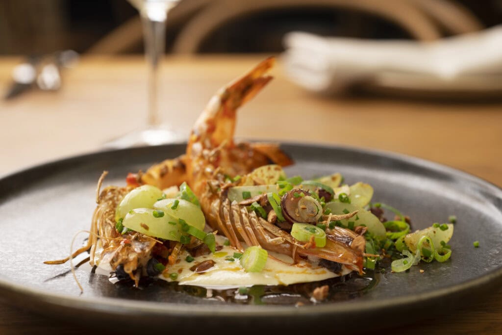 Fino Seppeltsfield - prawns