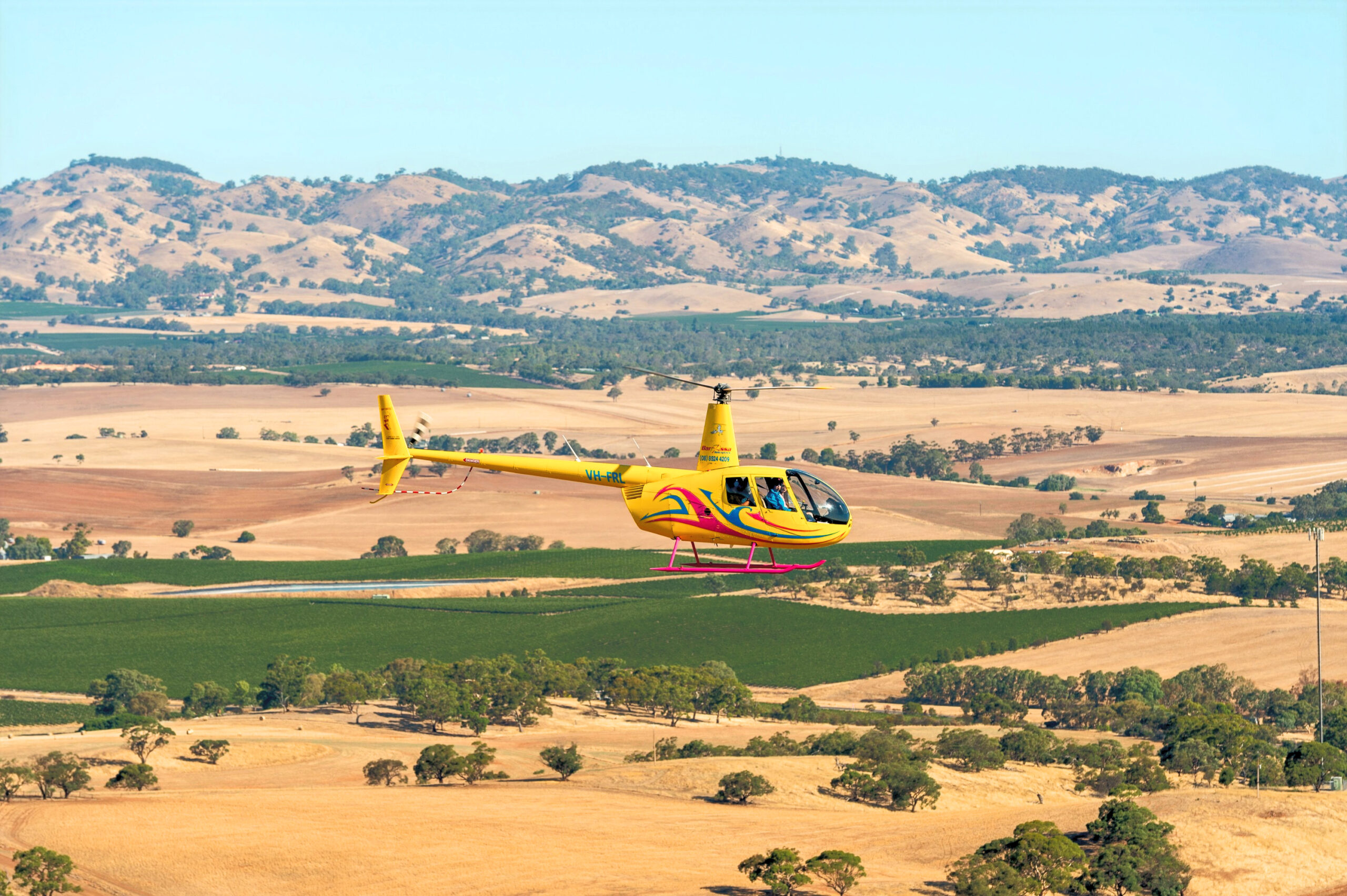 Barossa Helicopters and Stonewell Spring Fling package